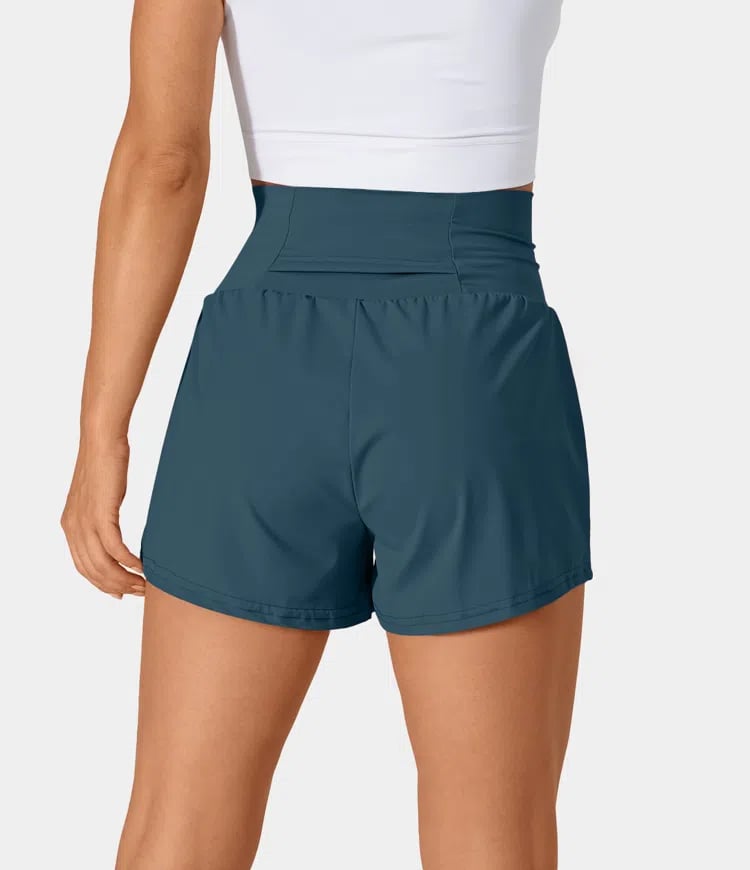 ✨️2025 New Hot Sales✨️High Waisted 2-in-1 Yoga Shorts & Side Pockets