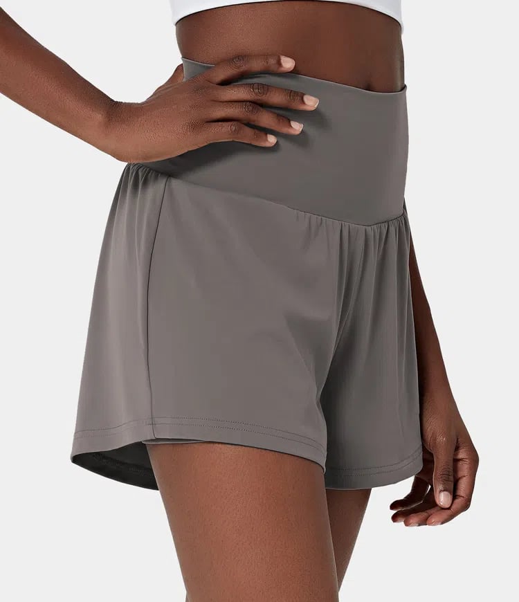 ✨️2025 New Hot Sales✨️High Waisted 2-in-1 Yoga Shorts & Side Pockets