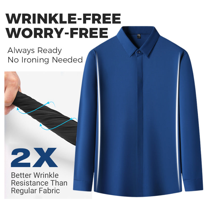 ⏳ Limited time 50% off! 💥Men's Wrinkle-Free Button-Down Shirt(The more you buy, the higher the discount)