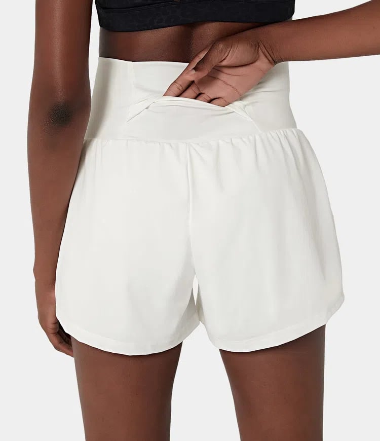 ✨️2025 New Hot Sales✨️High Waisted 2-in-1 Yoga Shorts & Side Pockets
