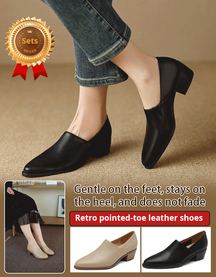 ✨ Spring/Summer Hot Sale 50% OFF 💕Women's Vintage Pointed Toe Slip-On Soft Shoes(The more you buy, the higher the discount)
