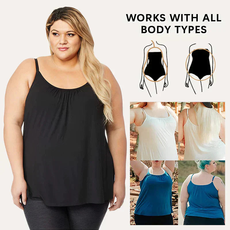 🎁Easter Hot Sale 50% OFF🌺Loose-fitting Tank Top With Built-in Bra