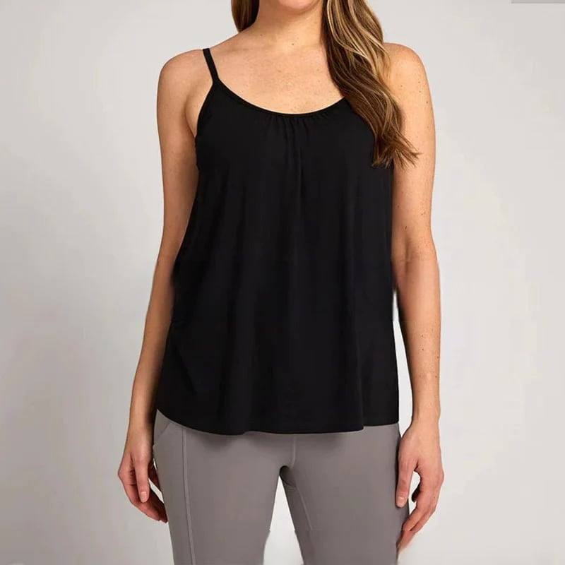 🎁Easter Hot Sale 50% OFF🌺Loose-fitting Tank Top With Built-in Bra