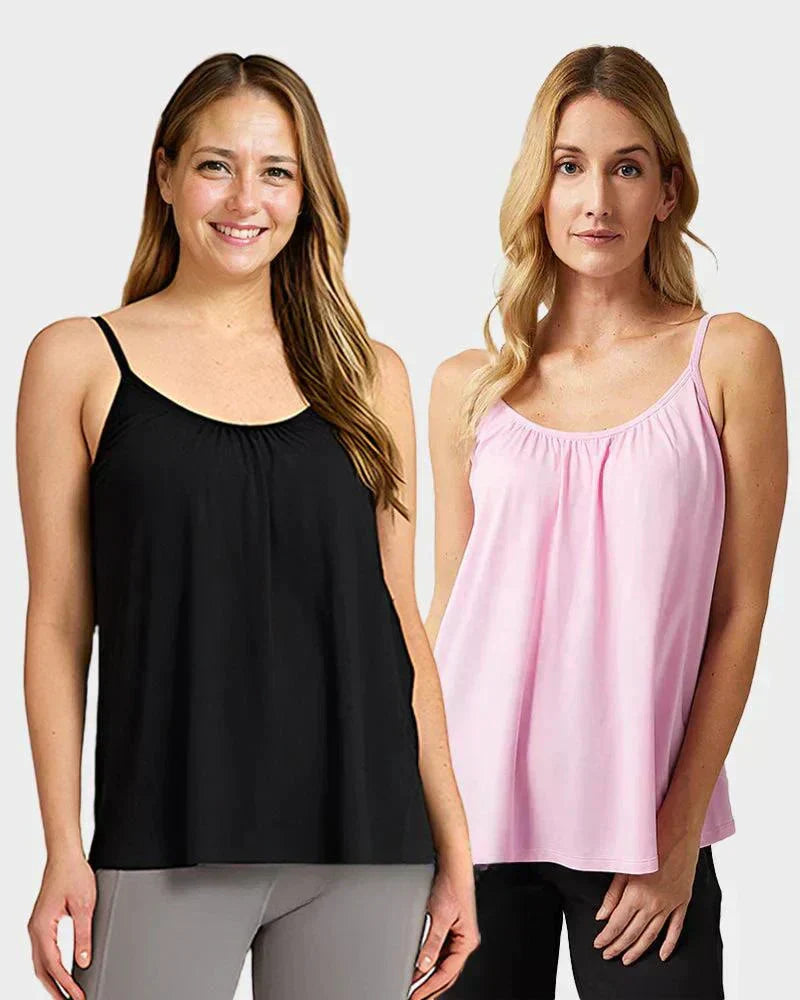 🎁Easter Hot Sale 50% OFF🌺Loose-fitting Tank Top With Built-in Bra