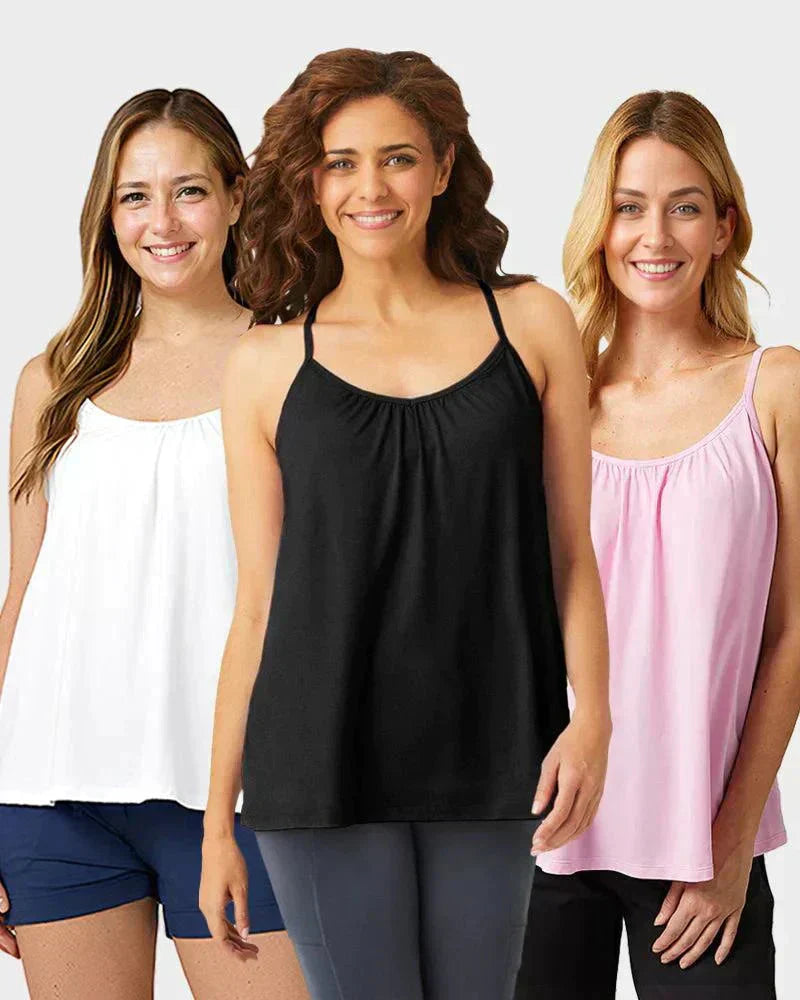 🎁Easter Hot Sale 50% OFF🌺Loose-fitting Tank Top With Built-in Bra