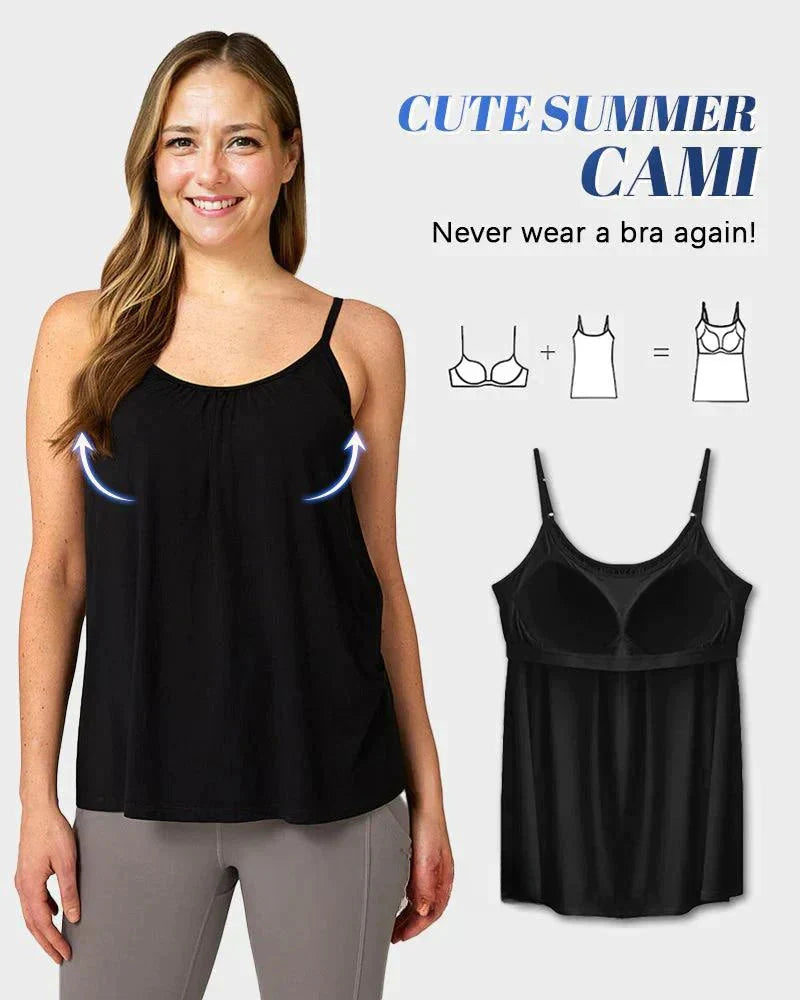 🎁Easter Hot Sale 50% OFF🌺Loose-fitting Tank Top With Built-in Bra