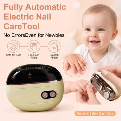 🔥TIDSBEGRENSET TILBUD🔥2-i-1 Smart Elektrisk Negleklipper og -Polerer – for Alle Aldersgrupper 👨‍👩‍👧‍👦💅 – 50% RABATT