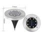 🔥 Hot sale 50% korting🔥 Roestvrijstalen grondlamp op zonne-energie met 8 LED-lampen