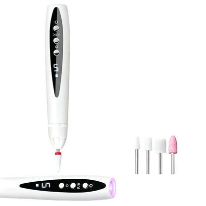 💅✨ 2-i-1 elektrisk neglefil med UV-lampe – bærbar, trådløs, for permanent salongmanikyr hjemme 💖🔋