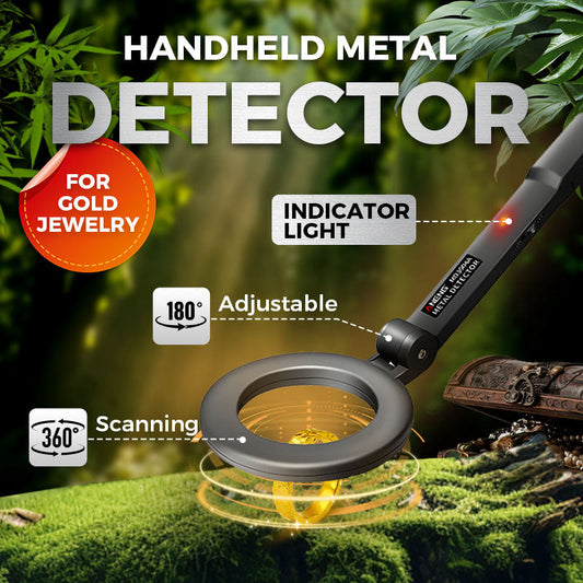 🥳2026 VARMT SALG🥳💞50 000+ SOLGT!🔎💎 50 % RABATT! 360° håndholdt detektor – Høy følsomhet for gull, ringer og mynter. Lett design, enkel for eldre. Start skattejakteventyret ditt nå. 🧭🕊️