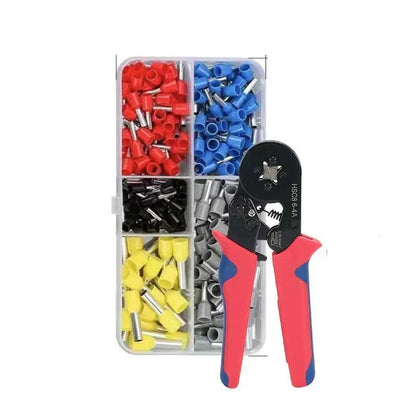 ⚡ 50 % RABATT NÅ! 🔧 200 krympbare terminaltilkoblingssett – selvjusterende krympeverktøy, ergonomisk håndtak og allsidig bruk 🛠️