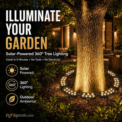 💡 IP65 waterdichte buitenverlichting in de vorm van een ring voor aan bomen