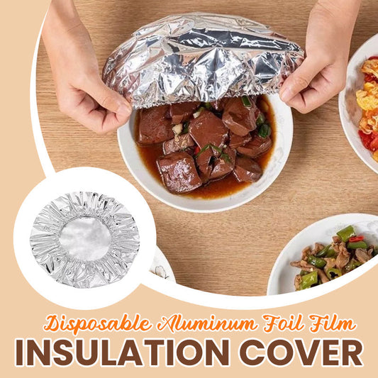 🌞Fris De Lente In Met 50% Korting!🔥Elastische Aluminiumfolie Hoezen (Set) | Houdt Eten Warm & Vers | Wegwerp Afdekhoezen voor BBQ, Picknick & Restjes