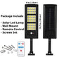 💡 Solar LED-lamp 6000K 🌟 60W Solar straatlamp met hoge lichtopbrengst 6000 lumen