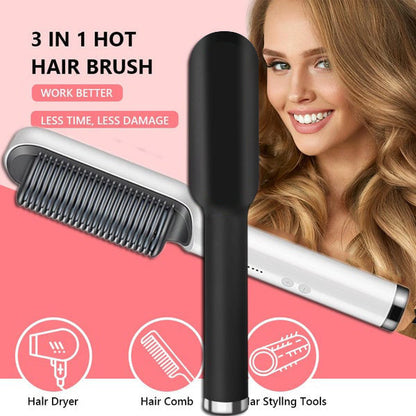 ✨Laatste dag speciale prijs!💥Negatieve ionen stijltang kam💇‍♀