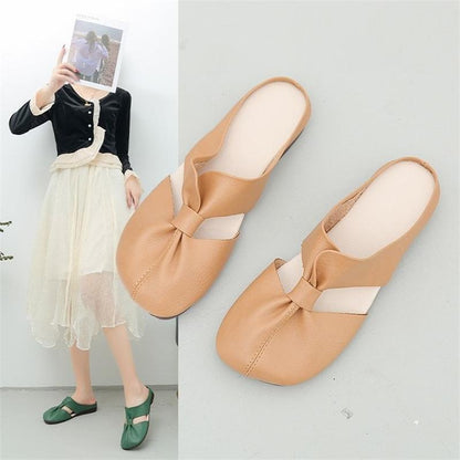 🔥Hot Sale 49% Off🔥Handmade Soft Leather Summer Light Slippers