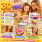 🎨 3D puffpenner for barn – 6 stk, magisk blekk som heves med varme. Perfekt julegave og kreativ moro! ✨🎁