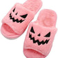 Halloween Pompoen Pluche Platte Slippers