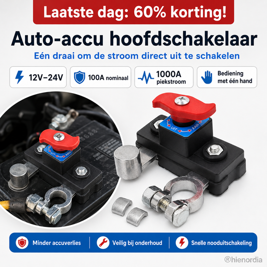 🔈🔈 Laatste dag van de tijdelijke 60% korting!🚗Autobatterij-scheidingsschakelaar