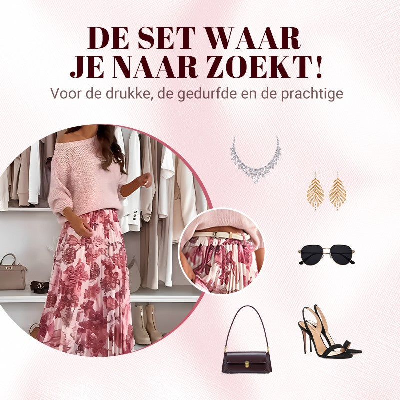 📣 50% KORTING!!!💥set: top met een leuk strikje op de rug en een tulle rok