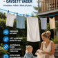 🧺 Vindtett klessnor for reise – 5/8/10 m, S-kroker i stål, kompakt. Perfekt for camping og hotell! ✨🧳