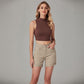 💖LAATSTE DAG UITVERKOOP 50% KORTING🩳Casual gescheurde denimshort voor dames, met hoge taille, verweerde look en omgeslagen zoom