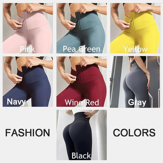👖 NU 50% KORTING! 🔥 Leggings met hoge taille en buikcontrole – Ingebouwde shapewear, verstelbare korset tailleband & super elastisch ✨
