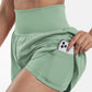 ✨️2025 New Hot Sales✨️High Waisted 2-in-1 Yoga Shorts & Side Pockets