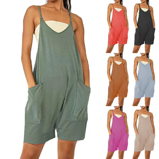 Mouwloze Jumpsuit met Zakken