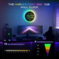 360° RGB LED digitale wandklok met muzieksynchronisatie | 10 inch groot antireflecterend scherm, Bluetooth automatische tijd, afstandsbediening, automatische dimfunctie en 15 kleurmodi (USB-voeding)