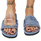 🎁2024 Zomerse Hete Uitverkoop-49% UIT🔥Denim Slides Dames