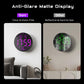 360° RGB LED digitale wandklok met muzieksynchronisatie | 10 inch groot antireflecterend scherm, Bluetooth automatische tijd, afstandsbediening, automatische dimfunctie en 15 kleurmodi (USB-voeding)