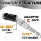 Magnetische draaibare bithouder