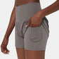 ✨️2025 New Hot Sales✨️High Waisted 2-in-1 Yoga Shorts & Side Pockets