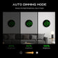 360° RGB LED digitale wandklok met muzieksynchronisatie | 10 inch groot antireflecterend scherm, Bluetooth automatische tijd, afstandsbediening, automatische dimfunctie en 15 kleurmodi (USB-voeding)