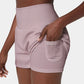 ✨️2025 New Hot Sales✨️High Waisted 2-in-1 Yoga Shorts & Side Pockets
