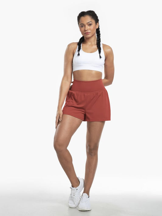 ✨️2025 New Hot Sales✨️High Waisted 2-in-1 Yoga Shorts & Side Pockets