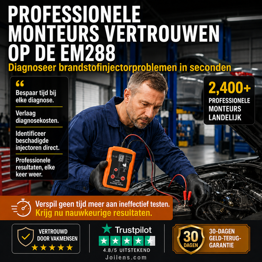 🚗 Professionele 4-Modus Brandstofinjector Tester & Reiniger – Herstel Motorprestaties