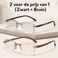 👓Kaderloze, ultralichte leesbril met diamantslijping🎁1 kopen, 1 gratis: 2 stuks in totaal