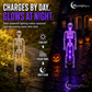 Zonne-energie Skelet Grondstekkerverlichting voor Buiten – Waterdichte Halloween-decoratieverlichting