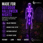 Zonne-energie Skelet Grondstekkerverlichting voor Buiten – Waterdichte Halloween-decoratieverlichting