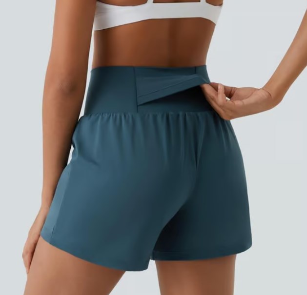 ✨️2025 New Hot Sales✨️High Waisted 2-in-1 Yoga Shorts & Side Pockets