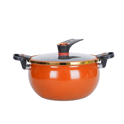 🔥Tijdelijke actie: 50% korting🔥 Grote geëmailleerde soeppan met microdruk