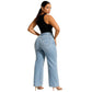 Vintage damesjeans met hoge taille en rechte pijpen 🔥 KOOP 2 EN ONTVANG GRATIS VERZENDING