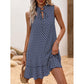 💃 Jurk met geometrische print en strik voor dames – Stijlvol, elegant en moeiteloos chic ✨👗