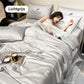 🥵🚫 50% KORTING! Je matras is geen oven. Met deze ijslucht-lichte zomerset voelt je bed als een koel hotelbed op een Grieks eiland. Ademend, zweetafstotend, en zo glad dat je er bijna uit glijdt van comfort!