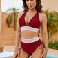👙Hot Verkoop 50% Korting💃 Hoge Taille Buik Controle Kleur Blok De Bikini Inzetten