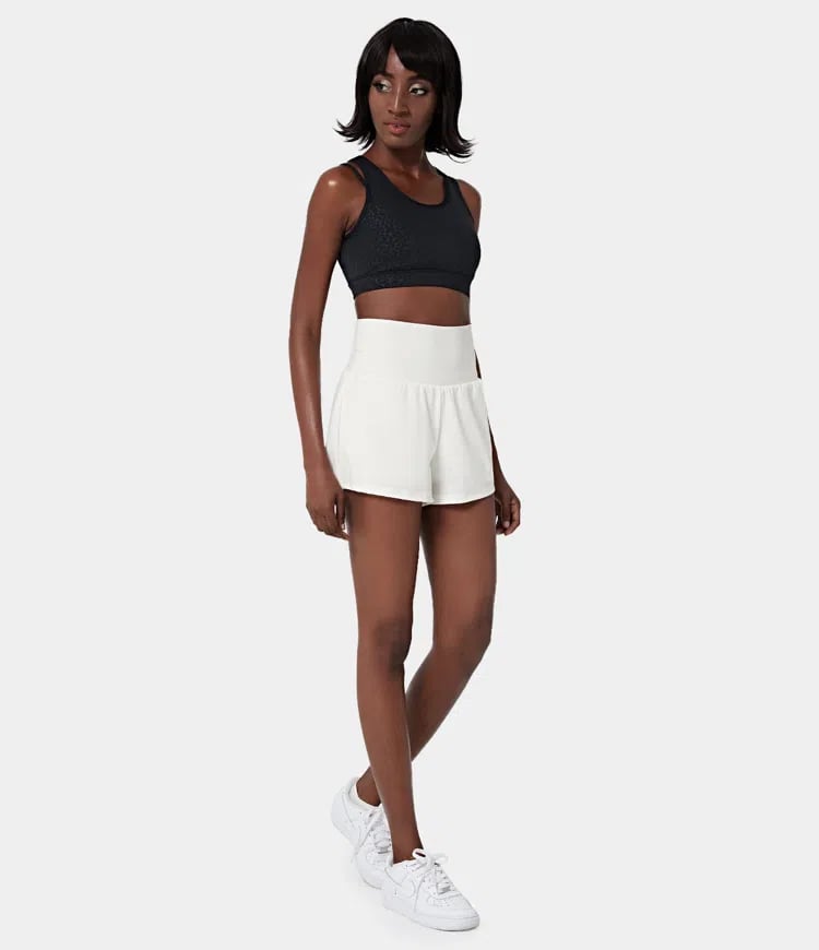 ✨️2025 New Hot Sales✨️High Waisted 2-in-1 Yoga Shorts & Side Pockets