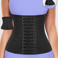 Dames tailletrainer in effen kleur met haak- en oogsluiting, verstelbare buikcorrigerende shapewear, corrigerende onderkleding voor dames, tailleband, ondergoed
