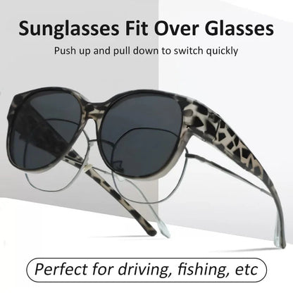 🎉LIMITEDE SALE：SLEchts €9,99!!😎UV400-bescherming Overzetzonnebril voor over uw bril